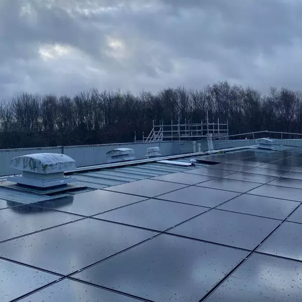 Solar installation at commercial property